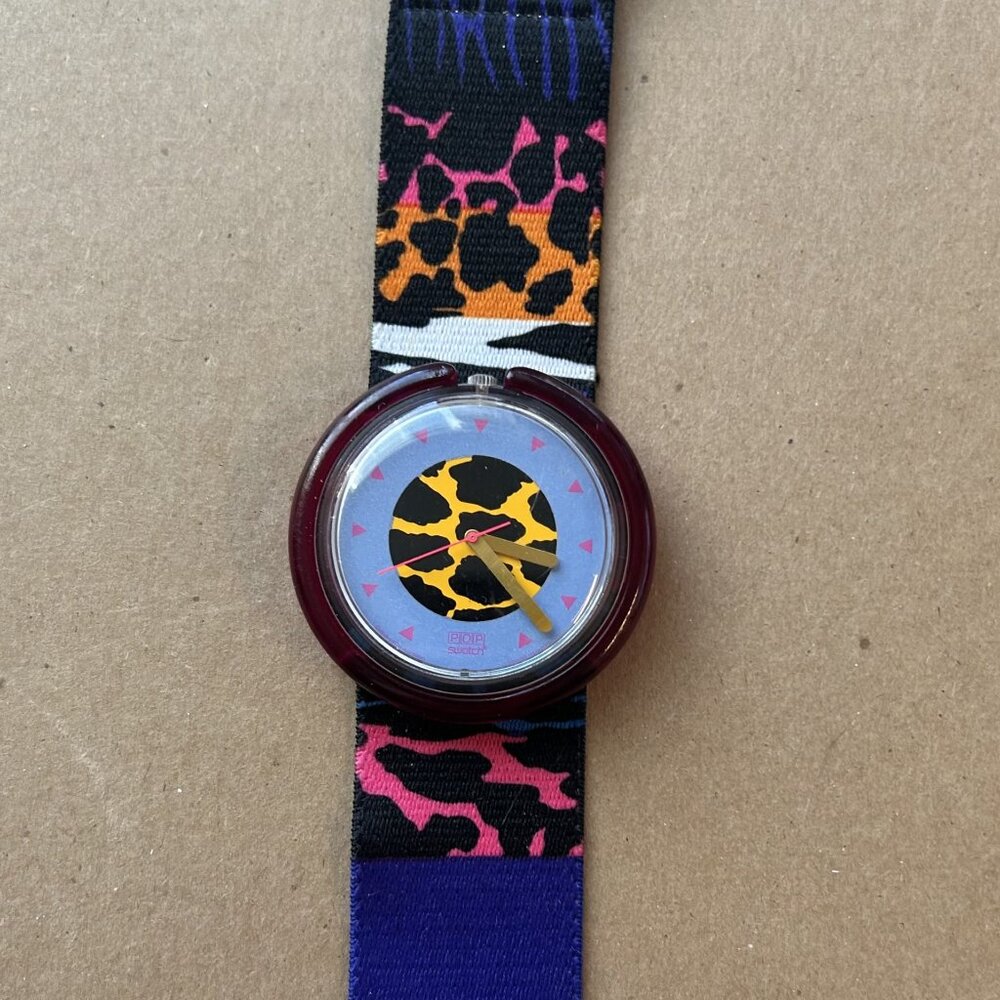 Pop Swatch Watch - 1990 Jungle Roar PWK 135